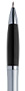 Srebrno-czarny, plastikowy długopis reklamowy AP1001-03
