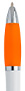 Biało-pomarańczowy, plastikowy długopis reklamowy AP1001w-10