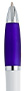 Biało-fioletowy, plastikowy długopis reklamowy AP1001w-21