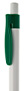 Biało-zielony, plastikowy długopis reklamowy AP2090c-09