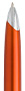 Pomarańczowy, plastikowy długopis reklamowy AP2187m-10