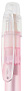 Biało-różowy, plastikowy długopis reklamowy AP2208-11