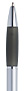 Srebrno-czarny, plastikowy długopis reklamowy AP4024-03