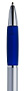 Srebrno-niebieski, plastikowy długopis reklamowy AP4024-04
