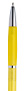 Żółty, plastikowy długopis reklamowy AP4024c-08