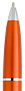 Pomarańczowy, plastikowy długopis reklamowy AP2188m-10