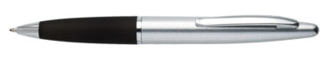 Plastikowy długopis reklamowy AP2188-03 - srebrno-czarny