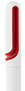 Biało-czerwony, plastikowy długopis reklamowy AP4515w-05