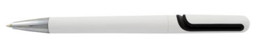 Plastikowy długopis reklamowy AP4515w-03 - biało-czarny