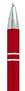 Czerwony, metalowy długopis reklamowy AP9029-C06