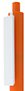 Pomarańczowo-biały, plastikowy długopis reklamowy El Primero Color-10