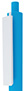 Błękitno-biały, plastikowy długopis reklamowy El Primero Color-12