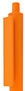 Pomarańczowy, plastikowy długopis reklamowy El Primero Solid-10