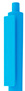 Błękitny, plastikowy długopis reklamowy El Primero Solid-12