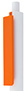 Biało-pomarańczowy, plastikowy długopis reklamowy El Primero White-10