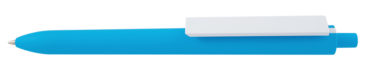 Plastikowy długopis reklamowy El Primero Solid Color-12 - błękitno-biały